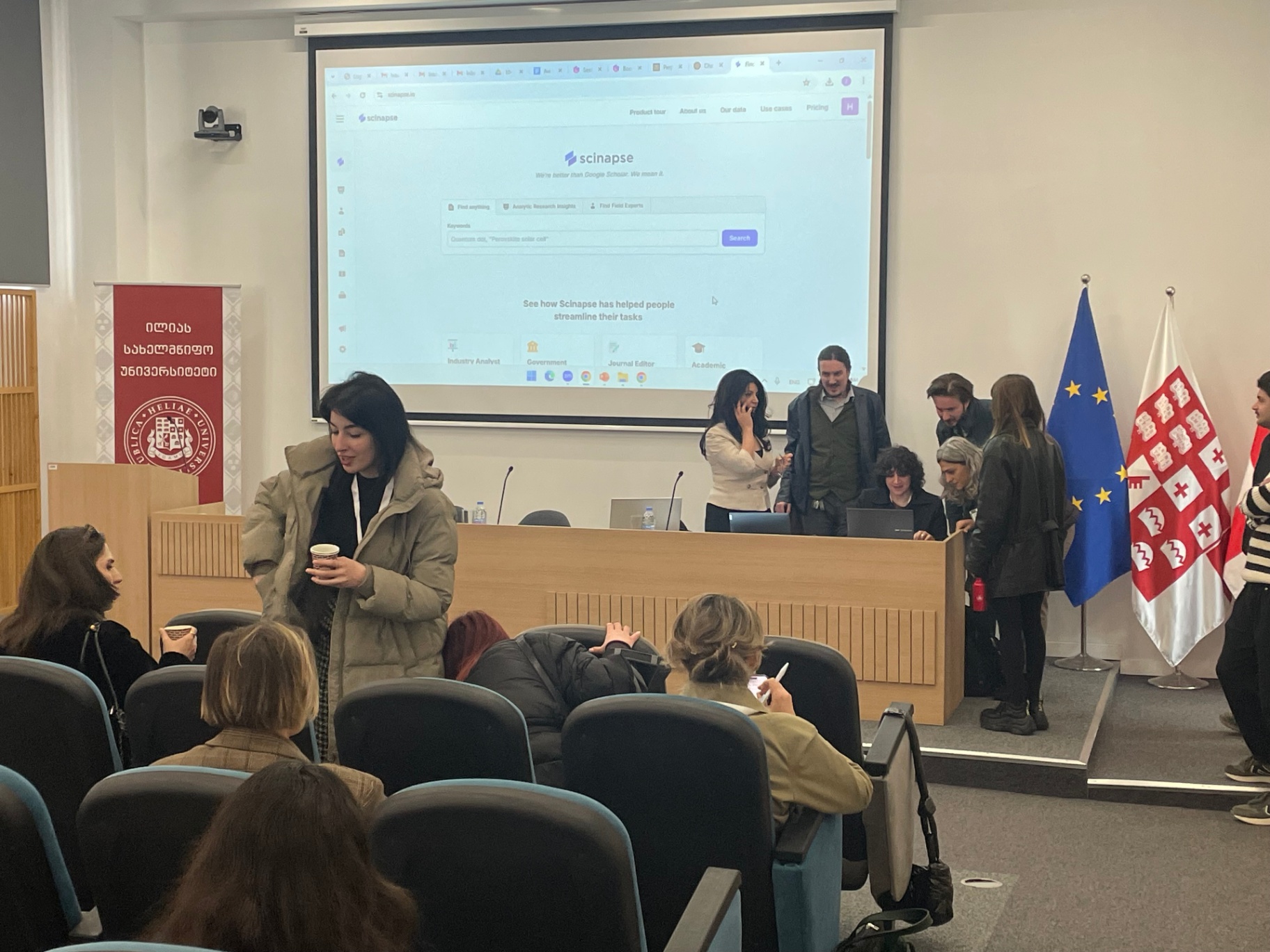 Hands-on tool demo at Ilia State University